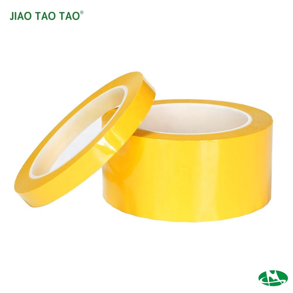 Deep yellow polyester acrylic tape Mara tape Mylar insulation tape for transformer winding motor coil PCB masking 150°C
